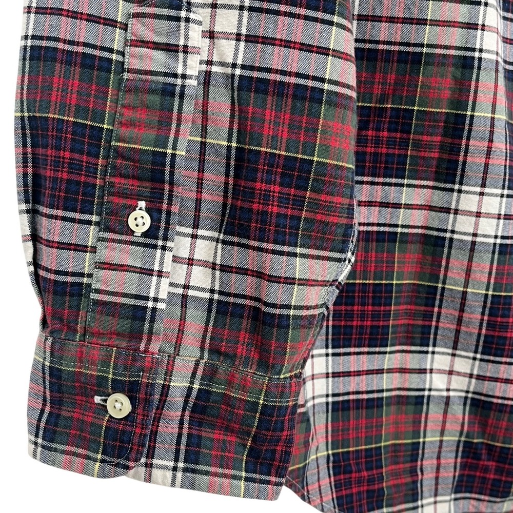 Ralph Lauren Mens Button Down Shirt XL Red Green Plaid LS Classic Fit Pony Logo - Picture 8 of 13